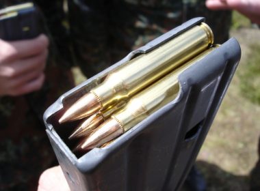 5.56x45 NATO Cartridge filled with bullets