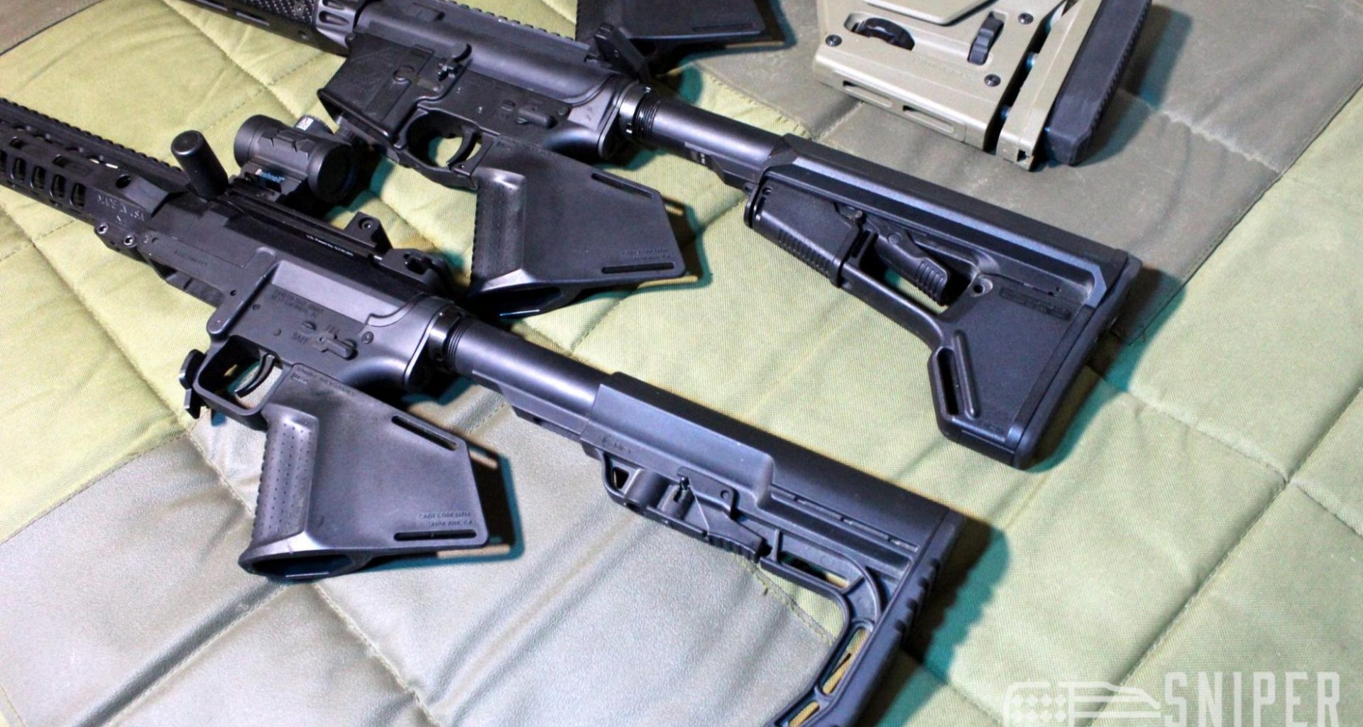 best ar stock Magul PRS Gen 3, Magpul ACS-L, and Mission First Tactical Battlelink