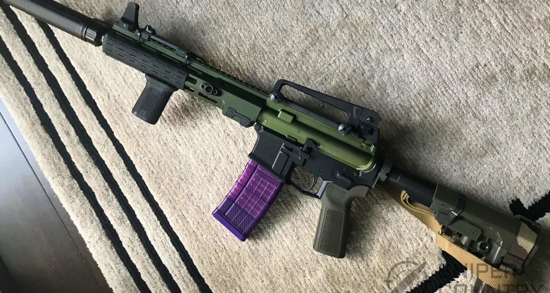 Geissele 11.5 AR-15 with silencer